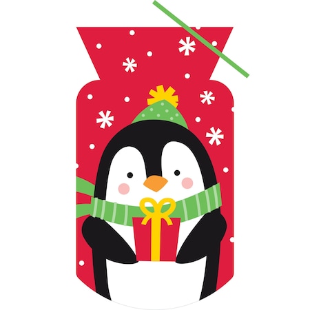 Creative Converting 9" x 5" Penguin Favor Bags PK240, 240PK 357334